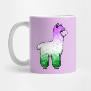 Genderqueer Alpaca Mug